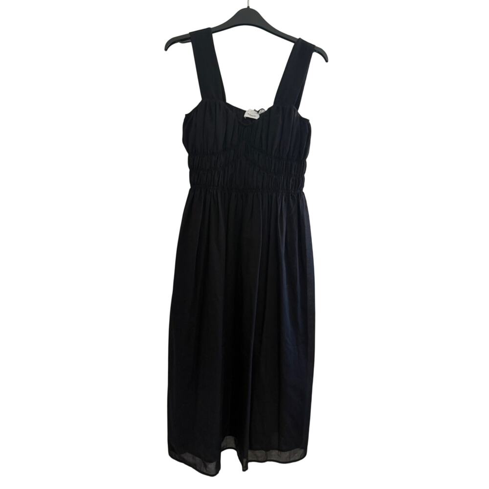 Burberry Black Sleeveless Midi Dress with Wide Straps NEW 8 - Picture 5 of 11